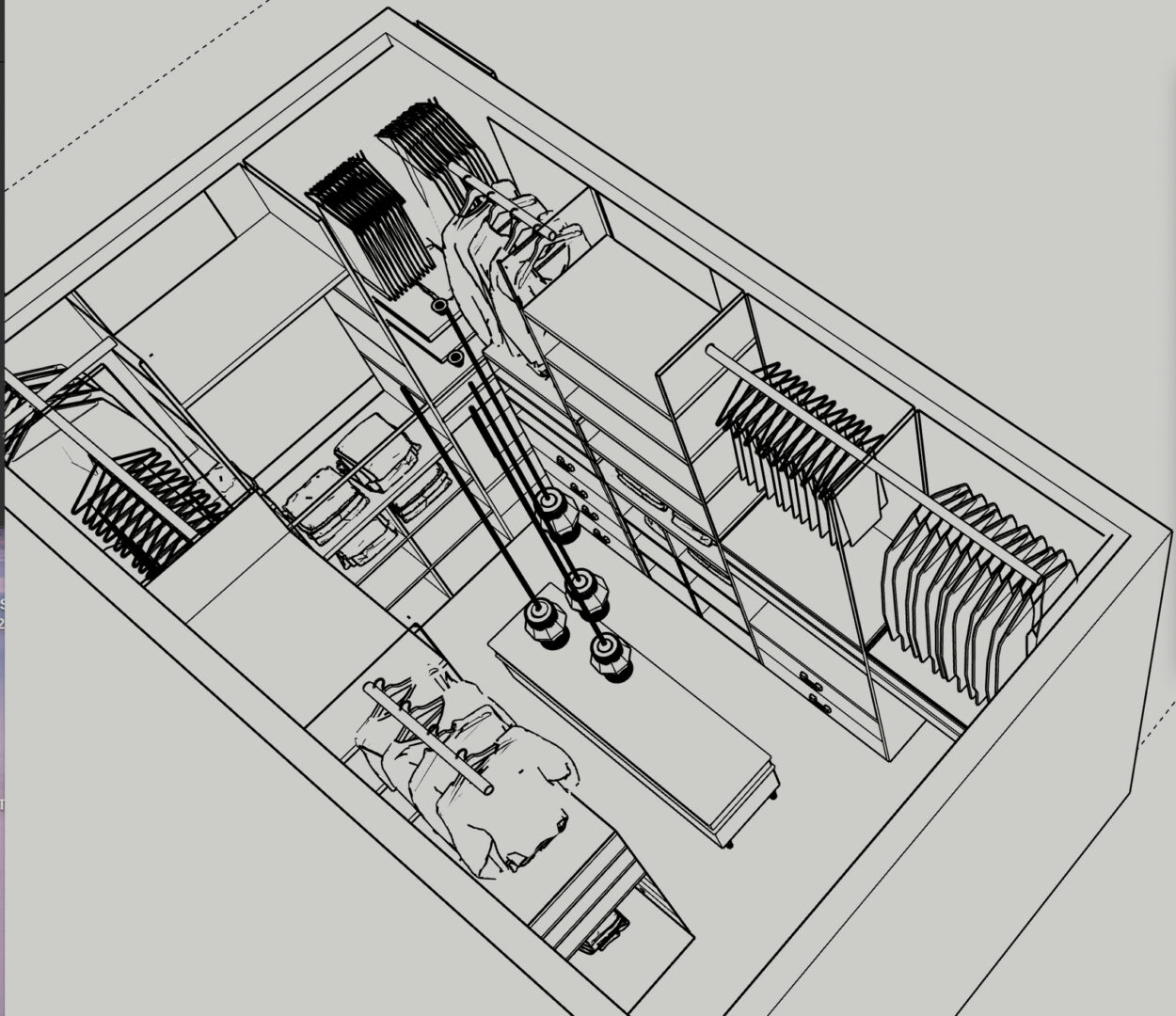 Plan agencement dressing