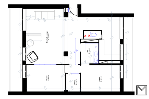 Prise de mesures et côtes d'une maison et appartement