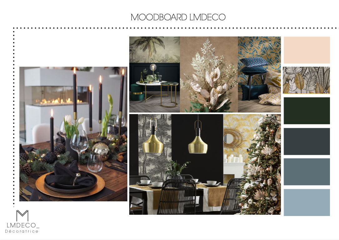 Trois ambiances de décoration de Noël