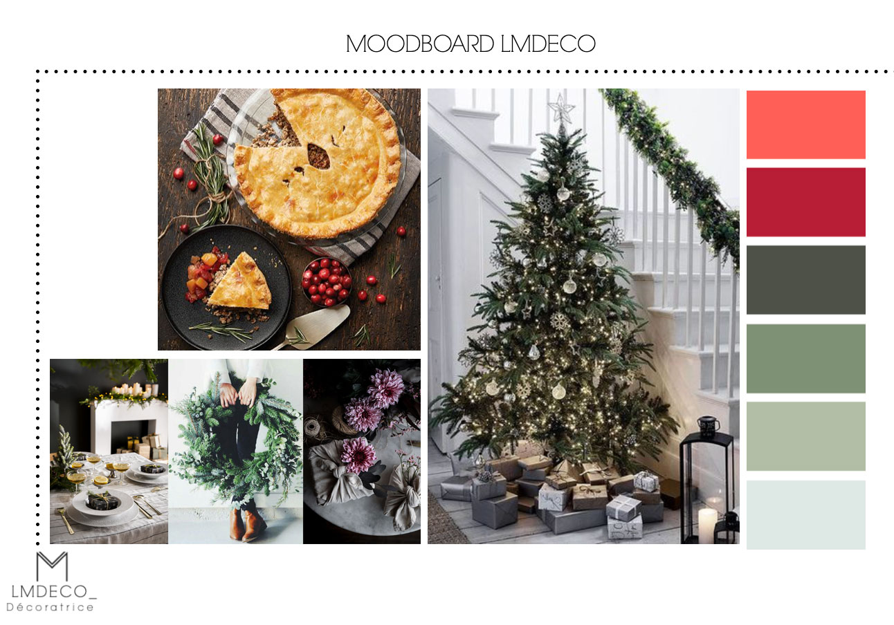 Trois ambiances de décoration de Noël