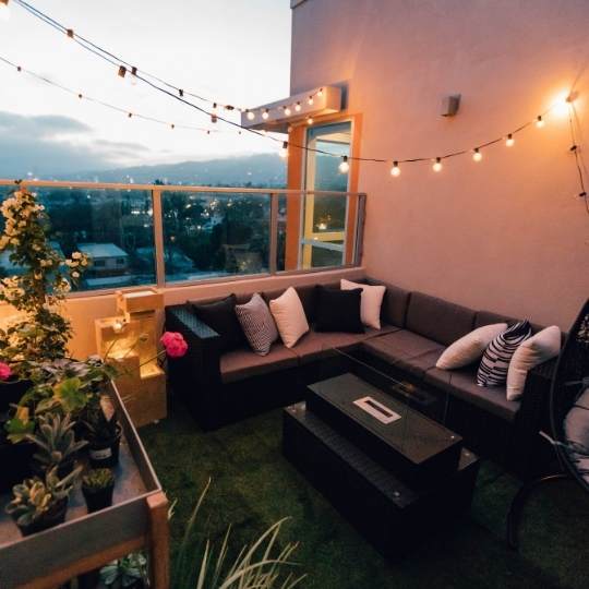 Balcon avec jardin décoration inspiration