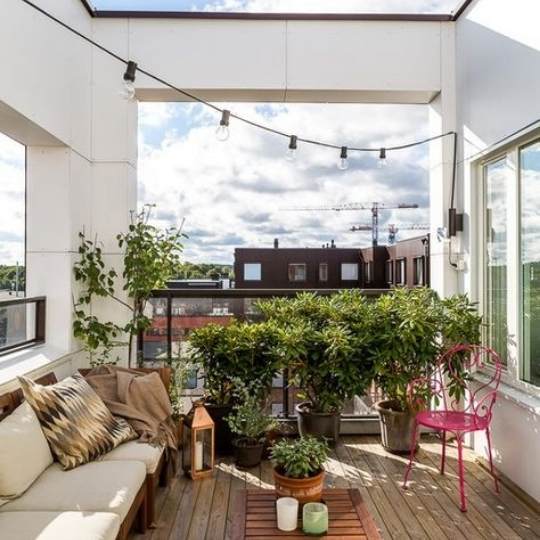 Balcon avec jardin décoration inspiration