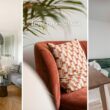Intérieur moderne, canapé vert, coussins colorés, plantes, luminaires, architecte intérieur toulouse, décoratrice interieur toulouse